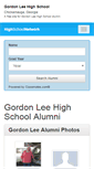 Mobile Screenshot of gordonleehighschool.org