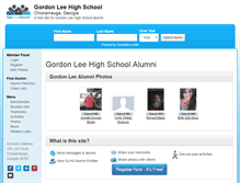 Tablet Screenshot of gordonleehighschool.org